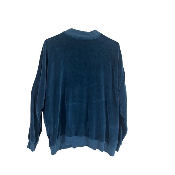 Boundary Waters Jacket Women L Blue Crew Snap Floral Retro Festival Boho Paisley - Picture 3 of 12